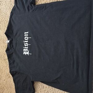 Vision Black Graphic Women's Tee Size Large